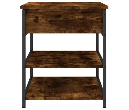 Batų Suoliukas, Dūminio Ąžuolo, 70X42,5X50cm Apdirbta Mediena