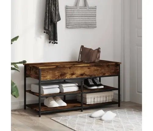 Apavu Skapītis, Koka Krāsa, 100X42,5X50 Cm, Inženierijas Koks Vidaxl