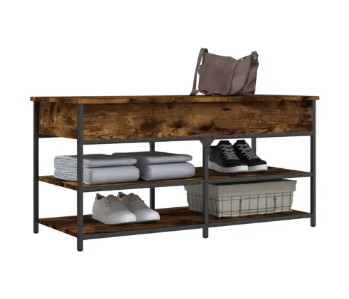 Apavu Skapītis, Koka Krāsa, 100X42,5X50 Cm, Inženierijas Koks Vidaxl