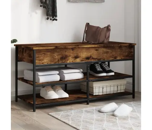 Apavu Skapītis, Koka Krāsa, 100X42,5X50 Cm, Inženierijas Koks Vidaxl