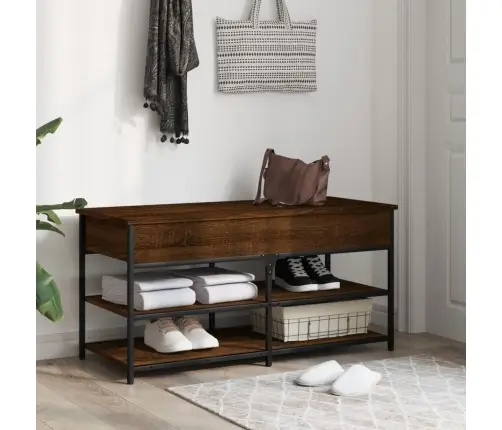 Apavu Skapītis, Brūns, 100X42,5X50 Cm, Inženierijas Koks Vidaxl