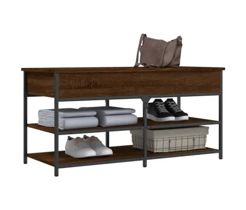 Apavu Skapītis, Brūns, 100X42,5X50 Cm, Inženierijas Koks Vidaxl