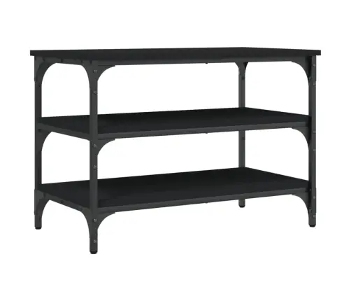 Jalatsipink, Must, 70 X 38,5 X 49 cm Tehispuit