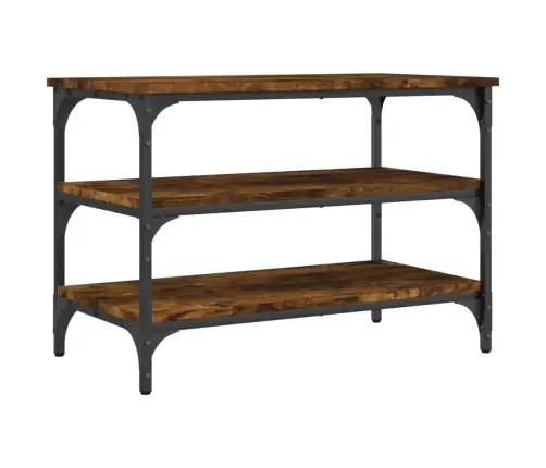 Batų Suoliukas, Dūminio Ąžuolo, 70X38,5X49cm Apdirbta Mediena