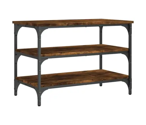 Batų Suoliukas, Dūminio Ąžuolo, 70X38,5X49cm Apdirbta Mediena