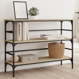 Konsoollaud, Sonoma Tamm, 100X32X75 cm Tehispuit
