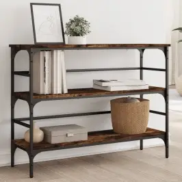 Konsoollaud, Suitsutatud Tamm, 100X32X75 cm Tehispuit