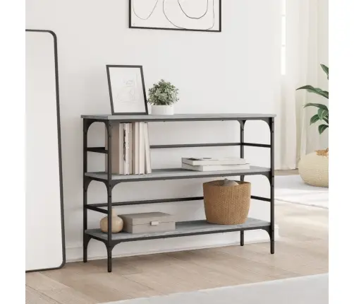 Konsoles Galdiņš, Pelēcīgs, 100X32X75 Cm, Inženierijas Koks Vidaxl