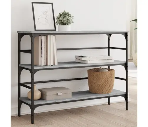 Konsoles Galdiņš, Pelēcīgs, 100X32X75 Cm, Inženierijas Koks Vidaxl