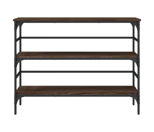 Konsoollaud, Pruun Tamm, 100X32X75 cm Tehispuit