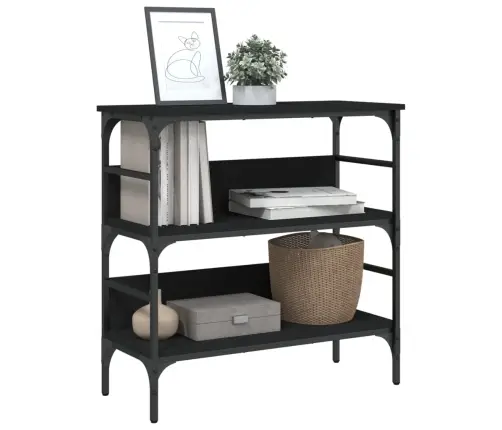 Konsoles Galdiņš, Melns, 75X32X75 Cm, Inženierijas Koks Vidaxl Konsoles Galdiņš, Melns, 75X32X75 Cm, Inženierijas Koks Vidaxl