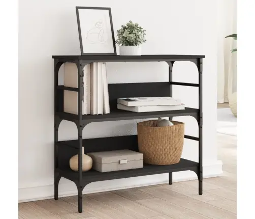 Konsoles Galdiņš, Melns, 75X32X75 Cm, Inženierijas Koks Vidaxl Konsoles Galdiņš, Melns, 75X32X75 Cm, Inženierijas Koks Vidaxl