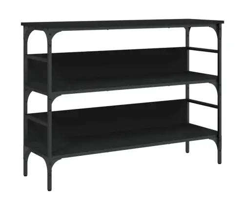 Konsolinis Staliukas, Juodas, 100X32X75cm Apdirbta Mediena