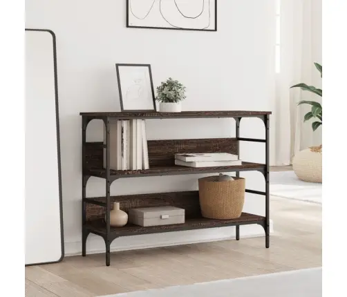 Konsoollaud, Pruun Tamm, 100X32X75 cm Tehispuit