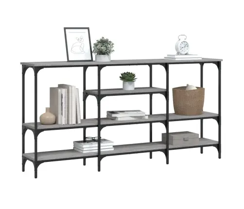 Konsoles Galdiņš, Pelēcīgs, 160X29X80 Cm, Inženierijas Koks Vidaxl