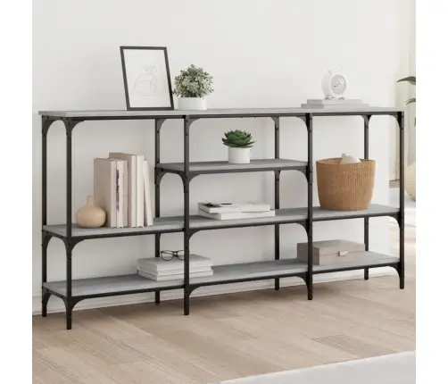 Konsoles Galdiņš, Pelēcīgs, 160X29X80 Cm, Inženierijas Koks Vidaxl