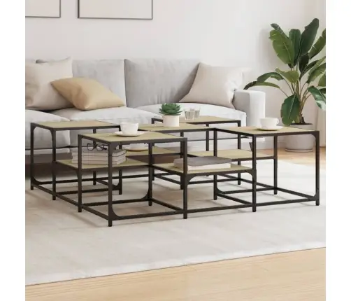 Kohvilaud, Sonoma Tamm, 121 X 121 X 40 cm Tehispuit