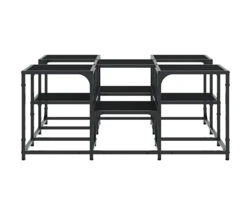 Kafijas Galdiņš, Melns, 91X91X40 Cm, Inženierijas Koks Vidaxl