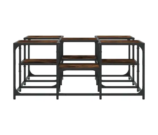 Kafijas Galdiņš, Ozola Krāsa, 91X91X40 Cm, Inženierijas Koks Vidaxl