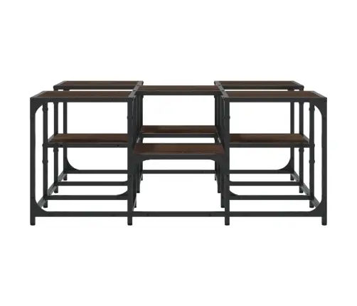 Kohvilaud, Pruun Tamm, 91 X 91 X 40 cm Tehispuit