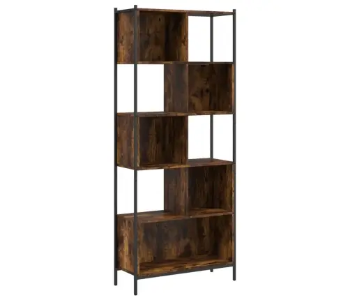 Raamatualus, Suitsutatud Tamm, 72 X 28 X 172 cm Tehispuit