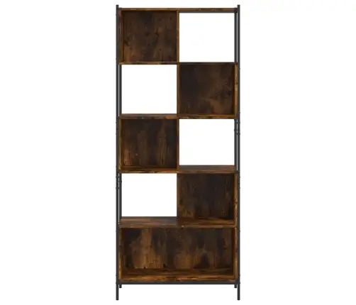 Raamatualus, Suitsutatud Tamm, 72 X 28 X 172 cm Tehispuit