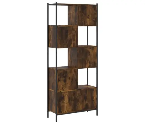 Raamatualus, Suitsutatud Tamm, 72 X 28 X 172 cm Tehispuit