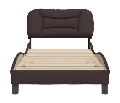 Lovos Rėmas Be Čiužinio, Hvar, Tamsiai Rudas, 90X190cm Audinys
