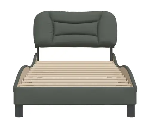 Gultas Rāmis Bez Matrača, Tumši Pelēks, 90X200 Cm, Audums Vidaxl