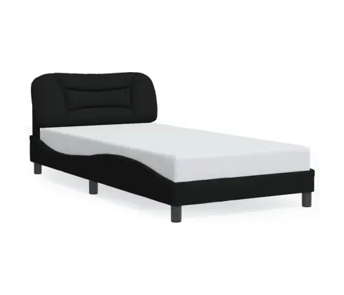 Gultas Rāmis Bez Matrača, Melns, 100X200 Cm, Audums Vidaxl