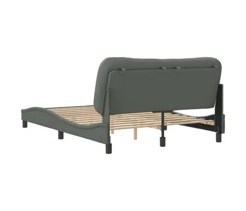 Voodiraam Ilma Madratsita Hvar, Tumehall, 140 X 200 cm Kangas