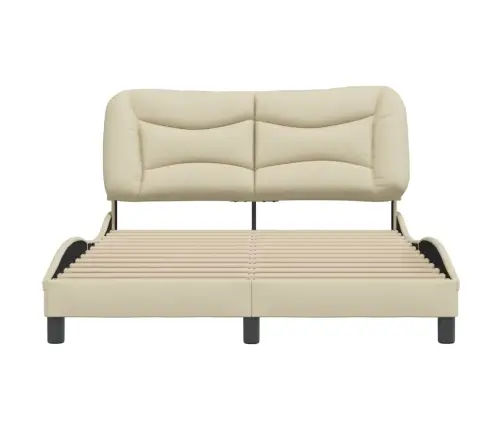 Lovos Rėmas Be Čiužinio, Hvar, Kreminės Spalvos, 140X200cm Audinys