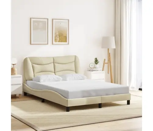 Lovos Rėmas Be Čiužinio, Hvar, Kreminės Spalvos, 140X200cm Audinys