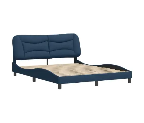 Lovos Rėmas Be Čiužinio, Hvar, Mėlynos Spalvos, 160X200cm Audinys