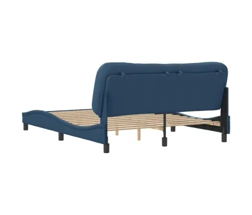 Lovos Rėmas Be Čiužinio, Hvar, Mėlynos Spalvos, 160X200cm Audinys