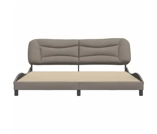 Voodiraam Ilma Madratsita Hvar, Hallikaspruun, 200 X 200 cm Kangas