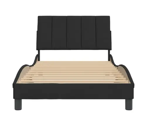 Lovos Rėmas Be Čiužinio, Hanko, Juodos Spalvos, 100X200cm Aksomas