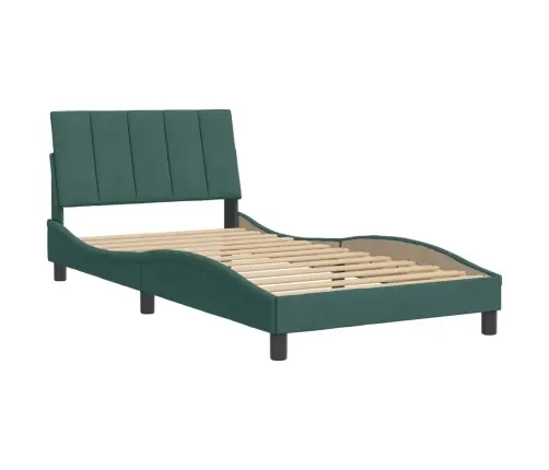 Lovos Rėmas Be Čiužinio Hanko Tamsiai Žalias 100X200 Cm Aksomas