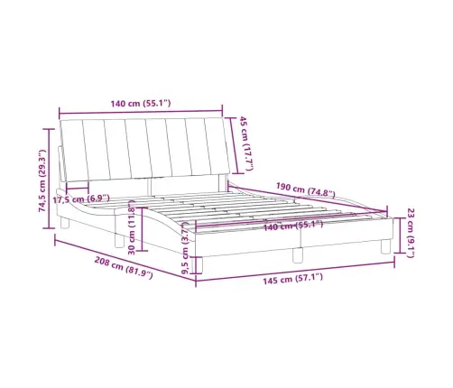 Lovos Rėmas Be Čiužinio Hanko Tamsiai Žalias 140X190 Cm Aksomas
