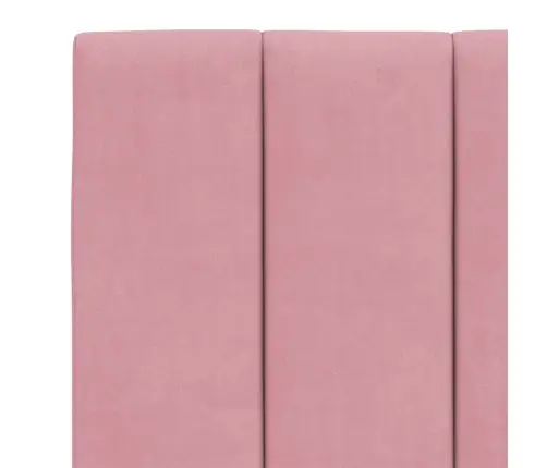 Lovos Rėmas Be Čiužinio, Hanko, Rožinės Spalvos, 140X190 cm Aksomas