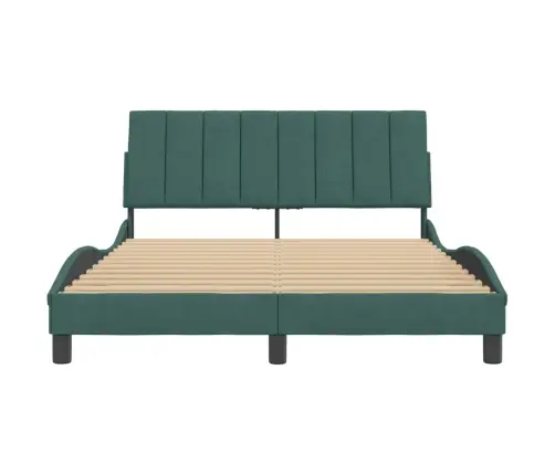 Voodiraam Ilma Madratsita Hanko Tumeroheline 140X200 Cm Samet