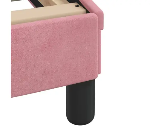 Voodiraam Ilma Madratsita Hanko, Roosa, 140X200 cm Samet