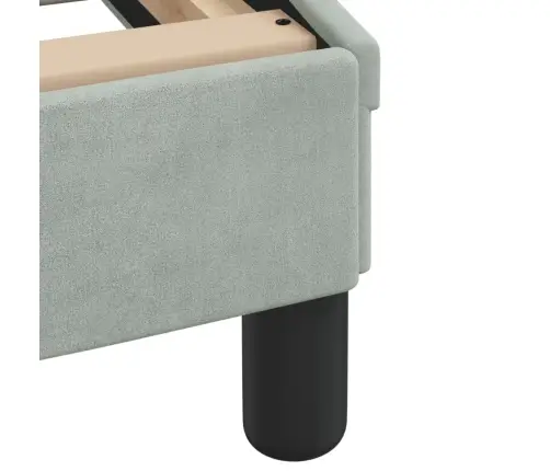 Lovos Rėmas Be Čiužinio, Hanko, Šviesiai Pilkas, 160X200cm Aksomas