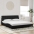 Voodiraam Ilma Madratsita Hanko, Must, 180X200 cm Samet