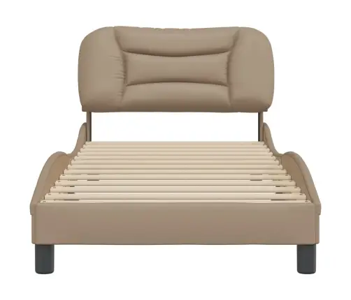 Lovos Rėmas Be Čiužinio, Hvar, Kapučino, 90X190cm Dirbtinė Oda