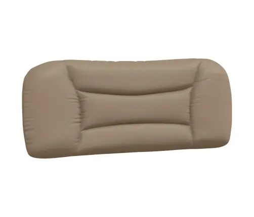 Gultas Rāmis Ar Galvgali, Kapučīno, 100X200 Cm, Mākslīgā Āda Vidaxl