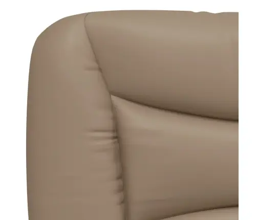 Gultas Rāmis Ar Galvgali, Kapučīno, 100X200 Cm, Mākslīgā Āda Vidaxl