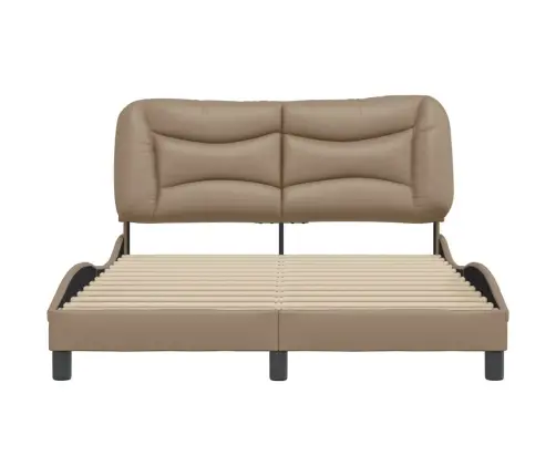 Voodiraam Ilma Madratsita Hvar, Cappuccino, 120 X 200 cm Kunstnahk