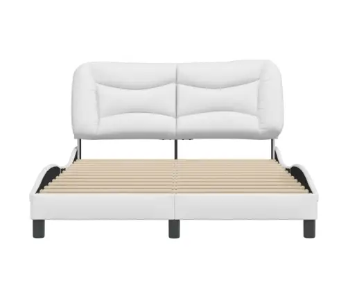 Lovos Rėmas Be Čiužinio, Hvar, Baltos, 140X190 cm Dirbtinė Oda