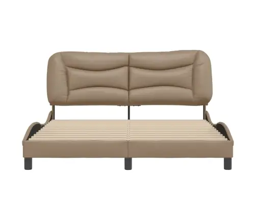 Lovos Rėmas Be Čiužinio, Hvar, Kapučino , 160X200cm Dirbtinė Oda